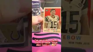 Can we make a decent flip on this #TimTebow Topps Mini Card? #shorts #football #sportscards