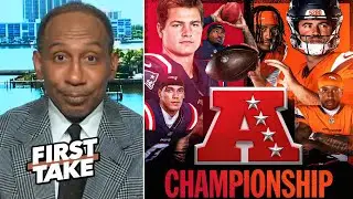 FIRST TAKE | Drake Maye is future GOAT - Stephen A. predicts AFC Championship: Patriots or Broncos?