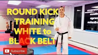 Mawashi Geri, ROUND KICK TRAINING, from WHITE BELT to BLACK BELT