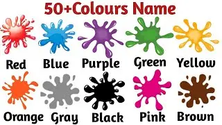 50+Colours Name Vocabulary | Simple & Easy Colours Name | Common Words In English Colours