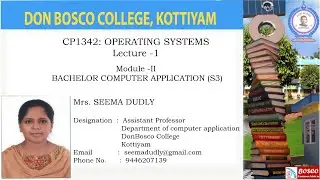 OPERATING SYSTEMS - Lecture -1- Process synchronization: Background, Critical section - BCA -S3.