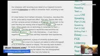CAE Use of English (part 1)