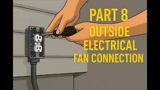 Radon Mitigation - Part 8 - Outside Electrical Fan Connection