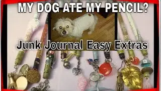 Junk Journal Scrap Pencils Flip Through Tutorial with Buttons Bits Bobs #thevelvetloungelife