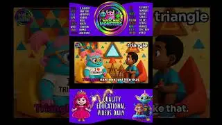Wiggly Wobbly Shapes | Triangle |  Magic Mini Monsters | #magicminimonsters #magicminimonstersmusic