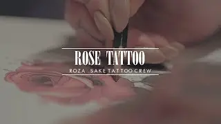 Rose tattoo by Roza saketattoocrew
