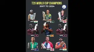 🏆 ICC T20 World Cup Champions List (2007 &ndash; 2024) | Complete Winners History 🌍