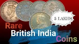 Top 12 Rare Coins of British India$ #BritishIndia Rare Coins price 5 Lacks