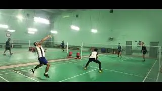 (1093) Vishal & Raju (Nepal) vs Arun & Abhishek (Powerful Action Battle 3) #badminton #doubles #iitr