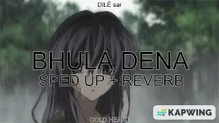 Bhula Dena (SPED UP + REVERB) | Mustafa Zahid | DILÊ sar AKA COLD HEART