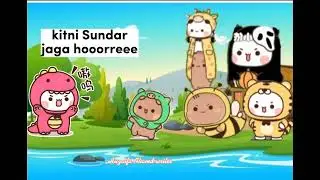 School party gomo peacho story ||Bubu Dudu story||sugar brownie||bear panda|#Huzaifaanimation#