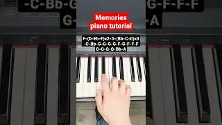 Memories Maroon 5 - piano tutorial #maroon5 #memories #pianotutorial