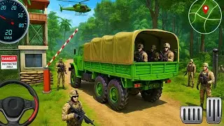 US Army Truck Driving Cargo Games - Off-road Army Truck Driving Simulator 3D - Android Gameplay #02