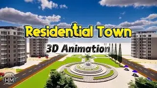 Residential Town 3D Animation | Complete Township with All Facilities
