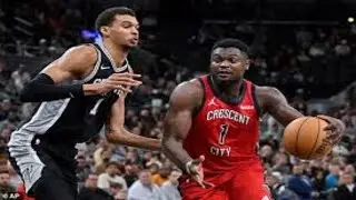Zion Williamson HUMILIATES Victor Wembanyama With Powerful Dunk | NBA Highlights
