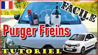🇲🇫 Purge freins FACILE - 1 seule personne - Exemple avec Renault Twingo III 3 - Moteur SCe70 - Tuto