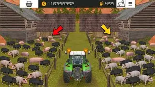 Кормление свиней в FS18! Доставка квадратных тюков сена в FS18 | Мультиплеер Farming Simulator 18...