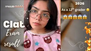 I failed in my first attempt of CLAT exam 2026 😱results are out !!!!🥀🥀🥀😭😱😱