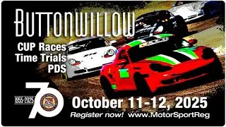 Porsche Owners Club - Cup Racing @ Buttonwillow - Saturday Coverage LIVE