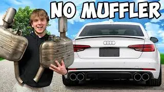 Срезаю глушители со своей Audi A4! *Громко*