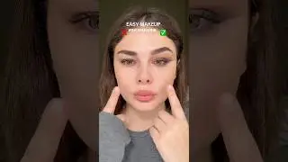 Идеальный макияж ПАЛЬЦАМИ ✅❌ #makeup #trending #бьюти