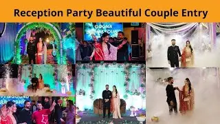 Yaar Da Viah Wedding Season Reception Party Beautiful Couple Entry Dry Ice Fog #gagansworld