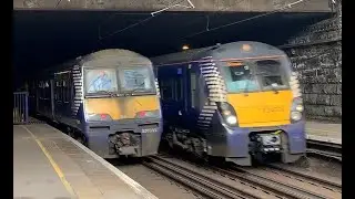 2 ScotRail Trains at Glasgow Charing Cross Station