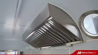 ETODEVICE Mobile Airstream Food Van Concession Trailer With Lighted Sign