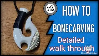 How to carve a Bonecaring with paua inlay