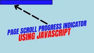 📜 Page Scroll Progress Indicator | HTML, CSS, JavaScript Project | Step-by-Step Tutorial 🚀