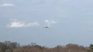Late evening plane spotting in Muskegon Michigan.