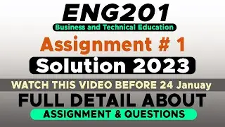 ENG201 Assignment 1 Solution 2023 | The Merciful Academy
