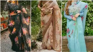 Organza Saree designs 2022