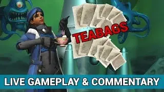 Overwatch: TEABAGS!!! Ana Gameplay & Commentary + Masters Competitive!