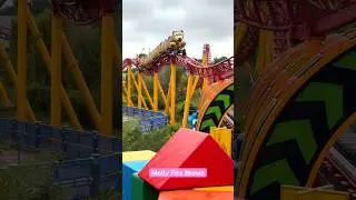 Slinky 🐶 #dog #rollercoaster #coaster #hollywoodstudios #disney #fast #ride #toystory #epic #fyp