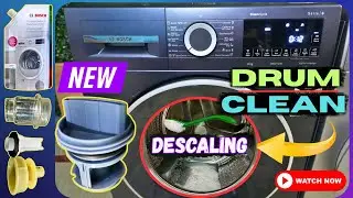 Bosch Front Load Washing Machine Cleaning & Descaling | Full Maintenance Guide 2025