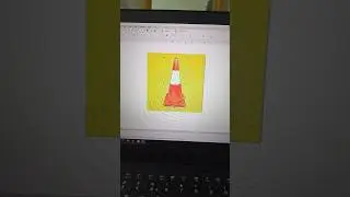 membuat vector safety cone #shorts #vector #vectorart #coreldraw