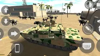 army tank se buffalo 🦬ko maar Diya army tank ka chief code Indian bikes Driving Indian BikeDriving3D