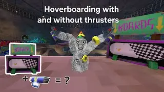 Hoverboarding with thrusters from the super casual
