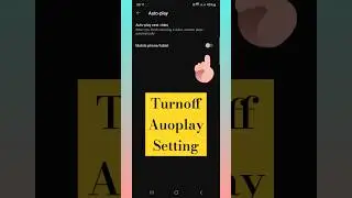 How to turn off Auoplay setting of youtube? #shorts #youtubeautoplayoff