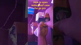 how to open waterproof 🏄🏄case for go pro 9 📷📷 first time . adofys waterproof case