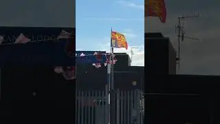St George&rsquo;s flags spotted on Breck Road&mdash;#StGeorgesFlag #LiverpoolLife