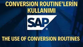 SAP ABAP - SE38 - The Use of Conversion Routines