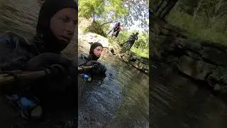 Diving the clear water of Monocacy Creek Bethlehem, PA