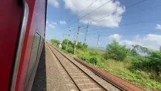 Bandra -Delhi Garib rath express xing with Paschim express, Sri Ganganagar - Dadar , Gujarat Express