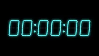 3 hour count up timer (6 Digits VFD) カウントアップタイマー HD 1920x1080