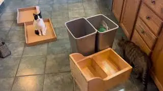 How to install an in-cabinet wastebasket