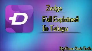 Zedge App Full Explained In Telugu Easy Way ||By Ramu Rock Tech
