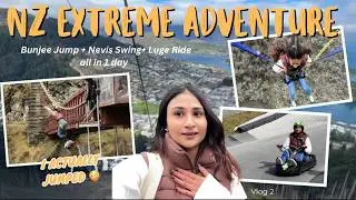 I Jumped Off the World’s First Bungy Bridge 😳 | Bungy Jump, Nevis Swing & More 🇳🇿 (Vlog 2)
