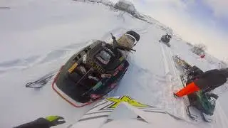 Norges eldste fjell/ Norway's oldest mountain with snowmobiles